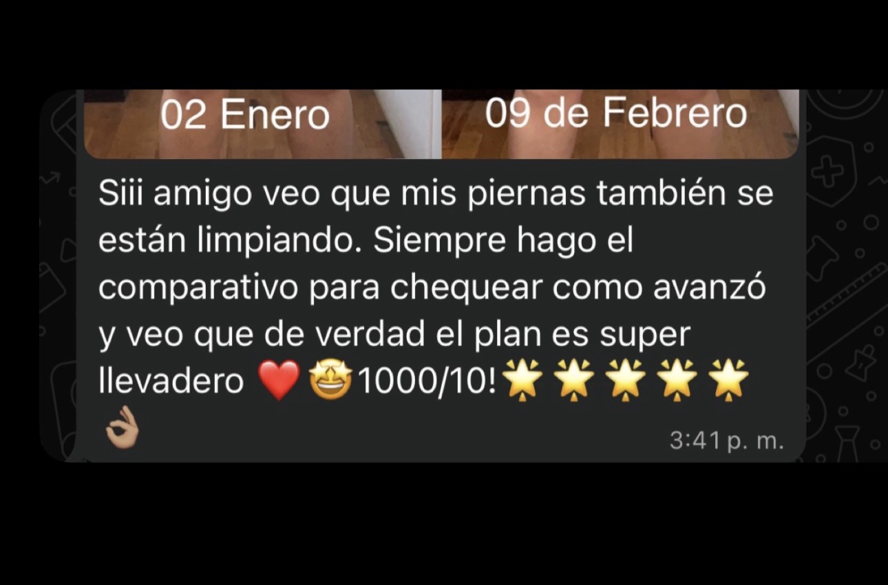 Testimonio de cliente sobre el método Fit By Erick.